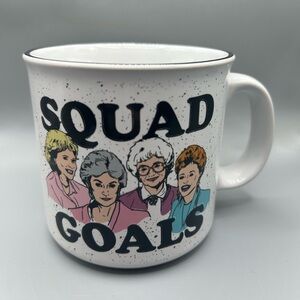 Golden Girls SQUAD GOALS Ceramic White Mug Collectors TV Show NEW
